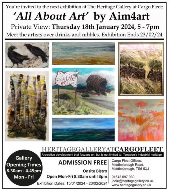 All About Art exhibition poster